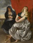 Peter Paul Rubens Reuige Magdalena und ihre Schwester Martha painting